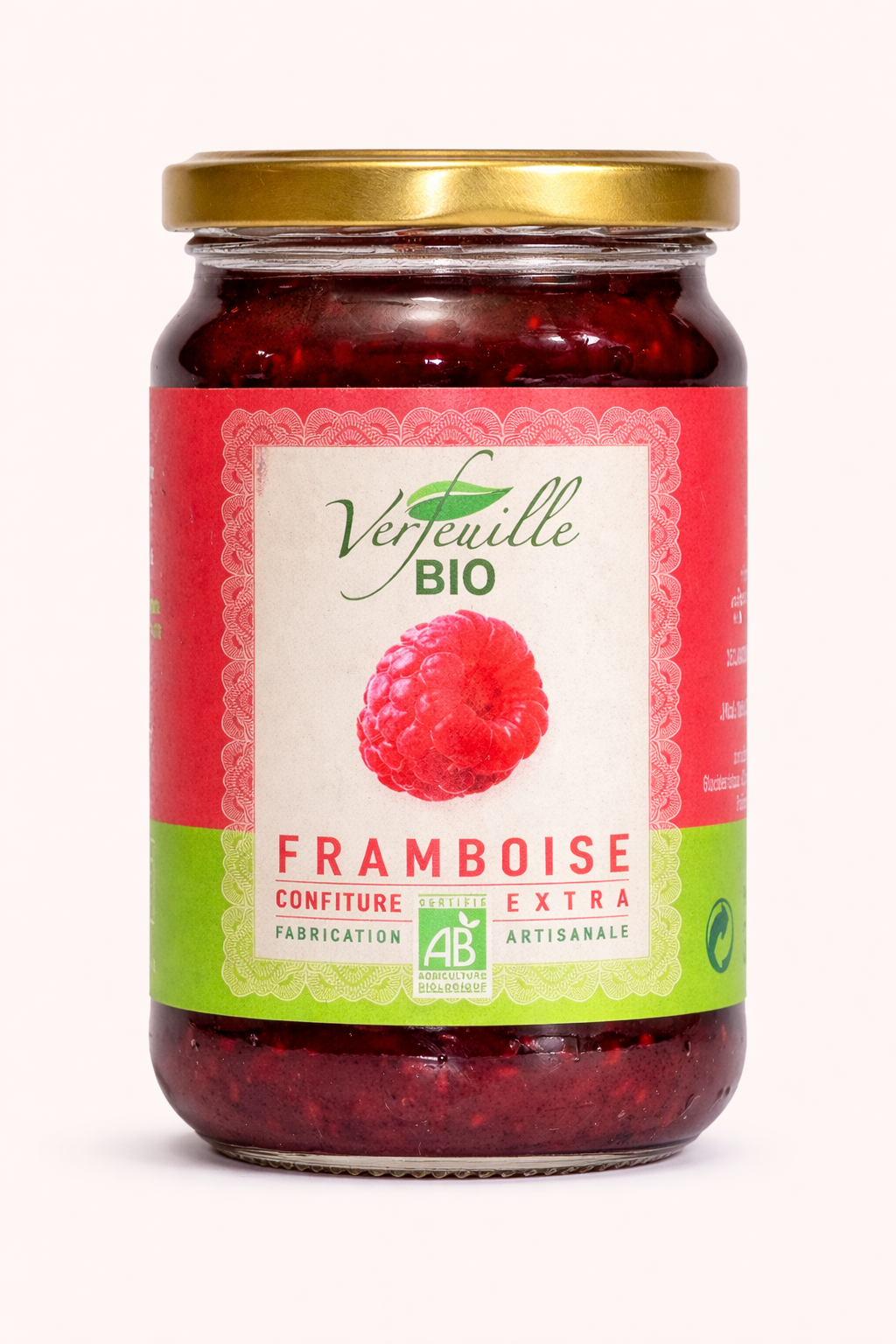 Confiture de framboise bio 